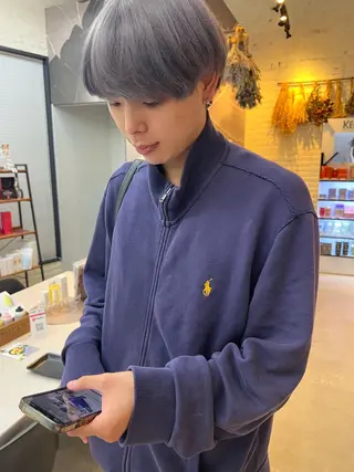 カラー メンズ 池本 勇大のヘアスタイル