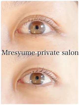 マツエク・マツパ Mresyume MAYUのマツエク・マツパデザイン