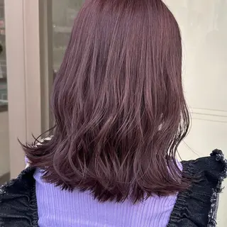 ミディアム カラー 高橋 みく/ minim 暖色のヘアスタイル