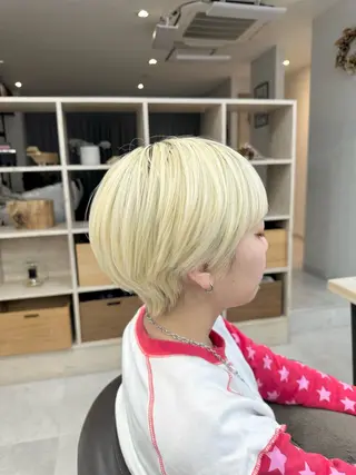 ショート 地毛風縮毛矯正 / ショート🫧ひらやまのヘアスタイル