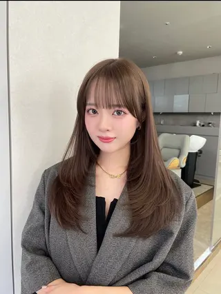 セミロング カラー 銀座/透明感カラー/ 髪質改善🌙ヒロトのヘアスタイル