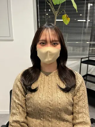 ミディアム カラー ❤️ショートカット ・顔周りカット❤️のヘアスタイル