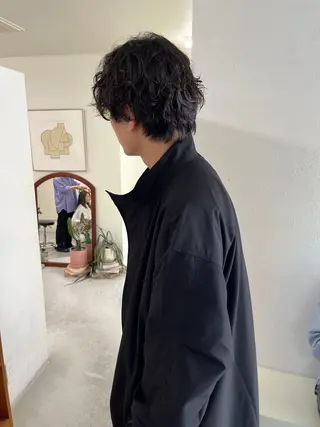 ショート パーマ メンズ メンズハイトーン/栄 /イトウタケルのヘアスタイル