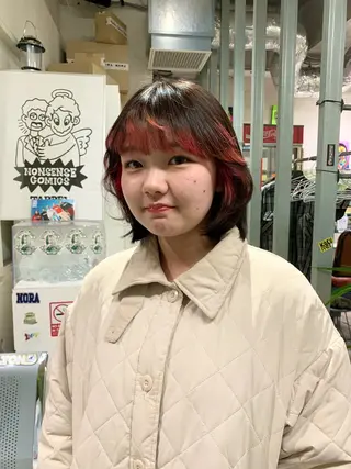 カラー ハッシュカット/ MAYAのヘアスタイル