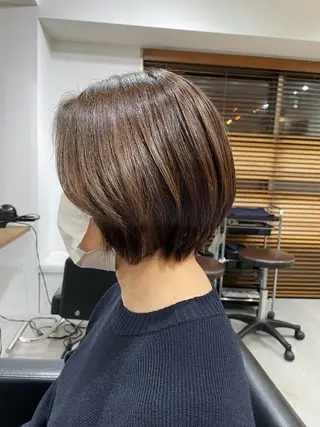 ショート 🐬脱白髪染めカラー 清水大世🐬のヘアスタイル