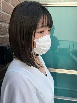 セミロング カラー パーマ ヘアアレンジ メンズ キッズ ネイル マツエク・マツパ アイブロウ times salon名駅所属・久木原 ゆりのヘアスタイル