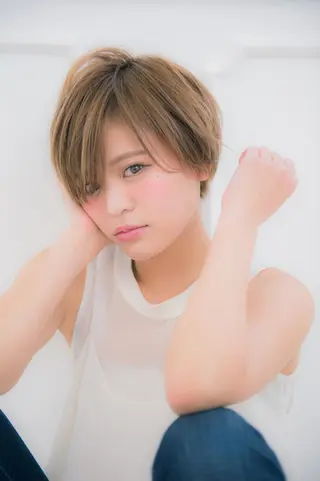 ショート a-granz 住吉店のヘアスタイル