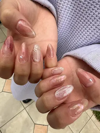 ロング カラー ヘアアレンジ キッズ ネイル マツエク・マツパ アイブロウ 福田 加奈のネイルデザイン