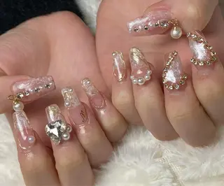 ネイル スカルプ💅🏻 /ホワイトニングのネイルデザイン