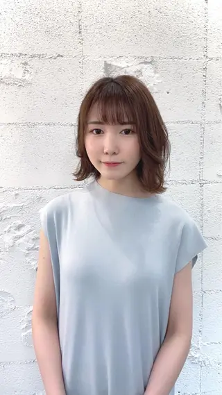 ミディアム 韓国カットパーマ✂︎ Toshiのヘアスタイル