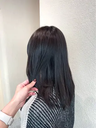 ミディアム 暖色系カラー/オリー ブカラー💚宮城のヘアスタイル