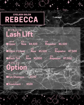 マツエク・マツパ Rebecca所属・🌙Rebecca ERINA🐈‍⬛のマツエク・マツパデザイン