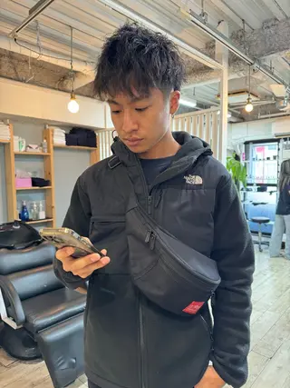 カラー パーマ メンズ 【池袋/スパイキー ショート】ⓝⓘⓜⓤのヘアスタイル