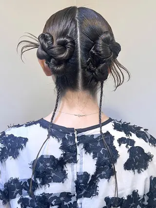 ヘアアレンジ 🤍ヘアセット.ヘア アレンジ湯山詩織🤍のヘアスタイル