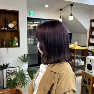 ミディアム カラー 楠瀬 綾乃のヘアスタイル