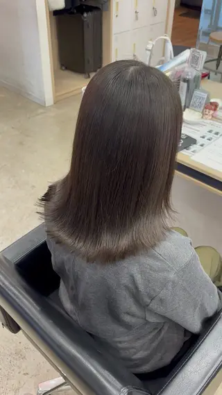 セミロング パーマ 🪽髪質改善ストレー ト🤍美羽🤍のヘアスタイル