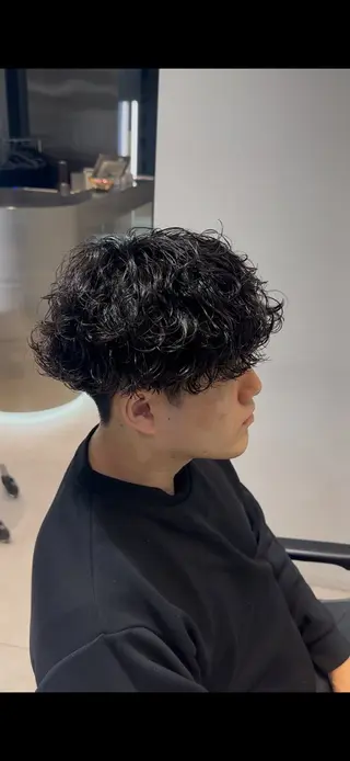 ショート パーマ 似合わせパーマ🔥 河浪 大智のヘアスタイル