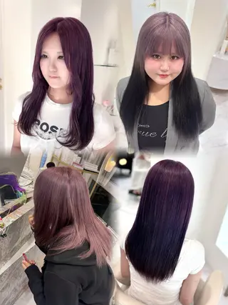 ロング カラー Ayu🍯/名駅/ブ リーチカラー/ヘアメのヘアスタイル