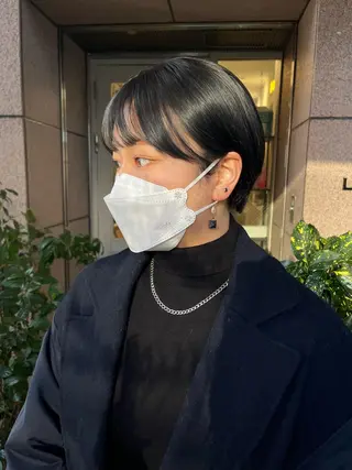 ショート カラー パーマ ヘアアレンジ メンズ キッズ ネイル マツエク・マツパ アイブロウ お洒落パーマ/ボブ ❄️Tomoka❄️のヘアスタイル