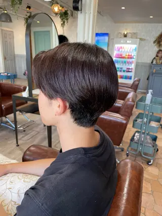 メンズ 艶感暖色カラー /透明感/瀬戸山舞のヘアスタイル