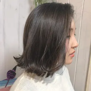 ミディアム カラー 縮毛矯正⭐️ TAKAHIROのヘアスタイル