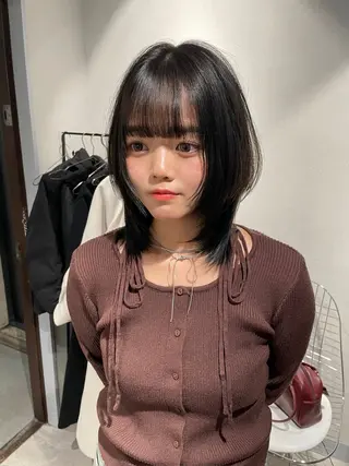 ミディアム カラー 🌟ブリーチ/ボブ/ レイヤー渋谷☀️のヘアスタイル