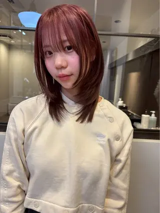 カラー miku/天神 艶カラーのヘアスタイル