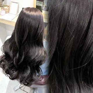 ロング カラー パーマ 透明感/チョコカラー 💍TAMA💍のヘアスタイル