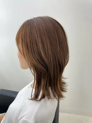 ミディアム カラー 《Zina札幌大通》 Hinano🐻のヘアスタイル