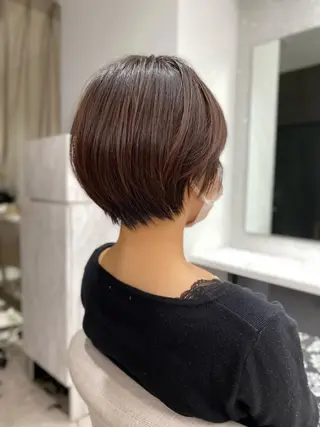 ショート 京都レイヤーカット/ 縮毛矯正/羽柴りくのヘアスタイル