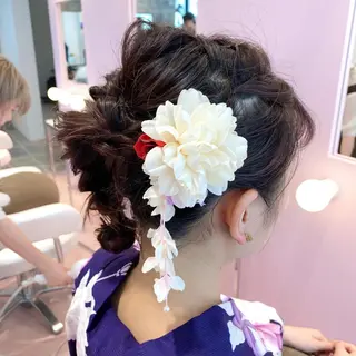 ヘアアレンジ ボブ/暖色/デザイン KOYUKI⛄️のヘアスタイル