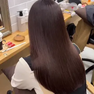 セミロング 安部 紗菜のヘアスタイル