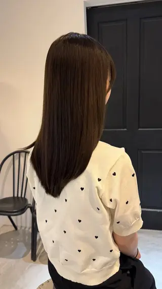 セミロング カラー 華奈/オリーブ/ ベージュ/抜け感🥣のヘアスタイル