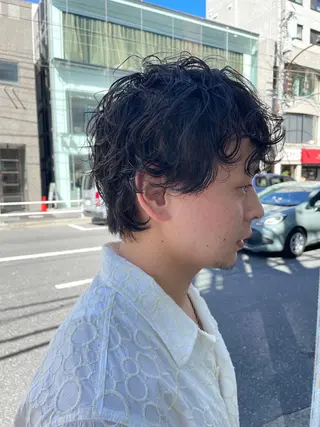 ショート パーマ メンズ 吉田一輝 外国人パーマのヘアスタイル