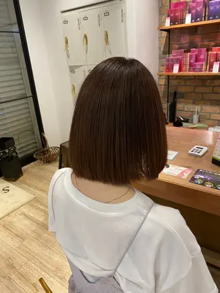 カラー 🪞艶カラー/ボブ/ 矯正/高橋亜実🪞のヘアスタイル