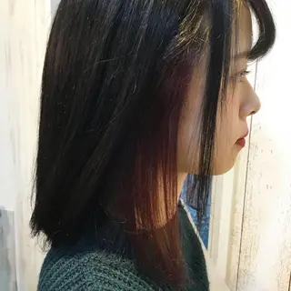 ミディアム カラー 金崎 新吾のヘアスタイル