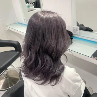 セミロング カラー 暖色🩷透明感カラー ♡Maika♡のヘアスタイル