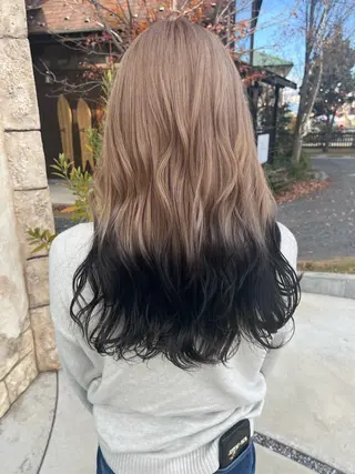 ロング カラー Agu hair time所属・time_ メラニーのヘアスタイル