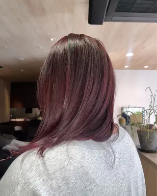 ミディアム カラー 産休中です 艶カラー♡オカのヘアスタイル