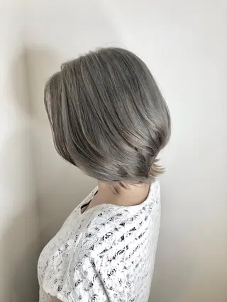 ミディアム カラー ヘアアレンジ 髪質改善 MAKIのヘアスタイル