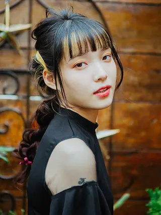 セミロング 福島 浩司のヘアスタイル