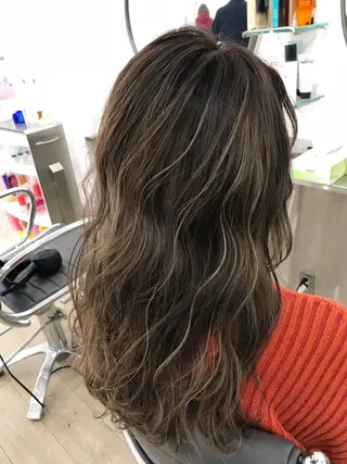 セミロング カラー Reb_keiji 👑小倉圭司のヘアスタイル