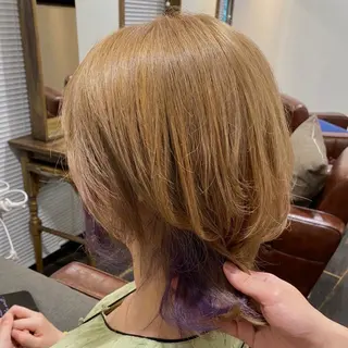ミディアム 田中 優のヘアスタイル