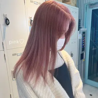 セミロング カラー ヘアアレンジ 愛されカラー🩷 はるなのヘアスタイル