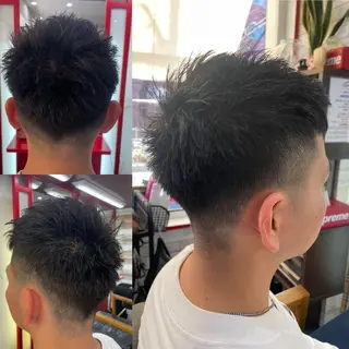 ショート メンズ 看板犬がお出迎え◎ 初めてでも安心◎のヘアスタイル