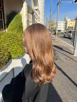 セミロング カラー 中村 未夢のヘアスタイル