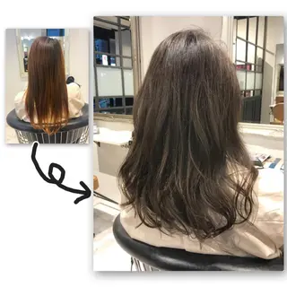 セミロング カラー パーマ 二児のパパで店長な 戸田健治のヘアスタイル