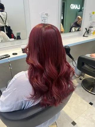 セミロング カラー ブリーチカラー 🩵MIZUKIのヘアスタイル