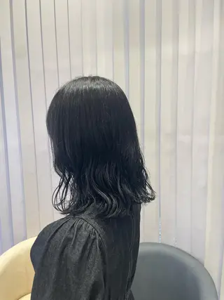 ミディアム カラー クロスパーマ/うる艶 カラー/Kurumiのヘアスタイル