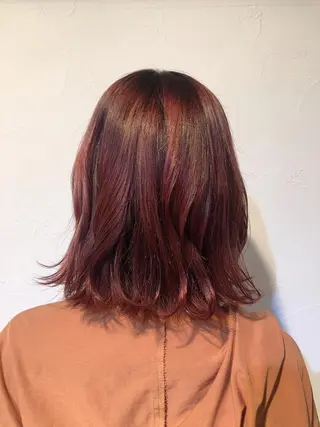 セミロング カラー 髪質改善&ストレート ‪✂︎‬鈴木青樹のヘアスタイル